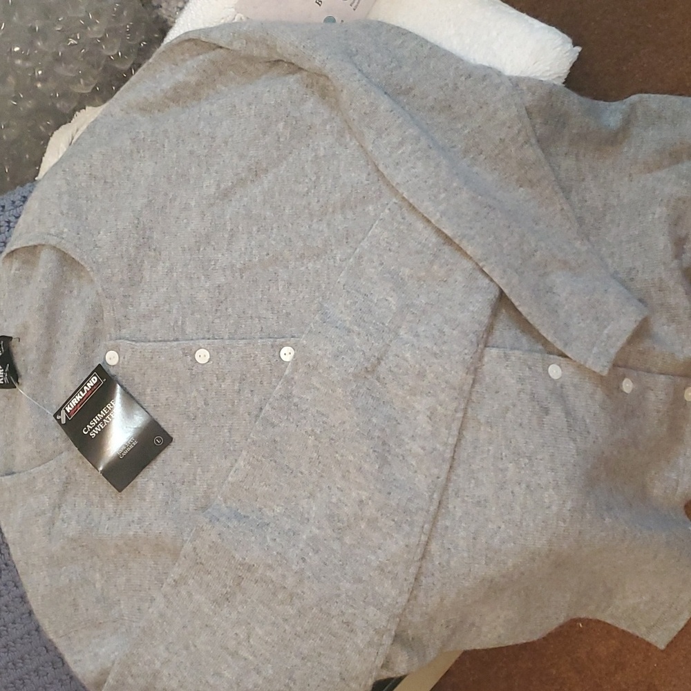 Cashmere button down sweater